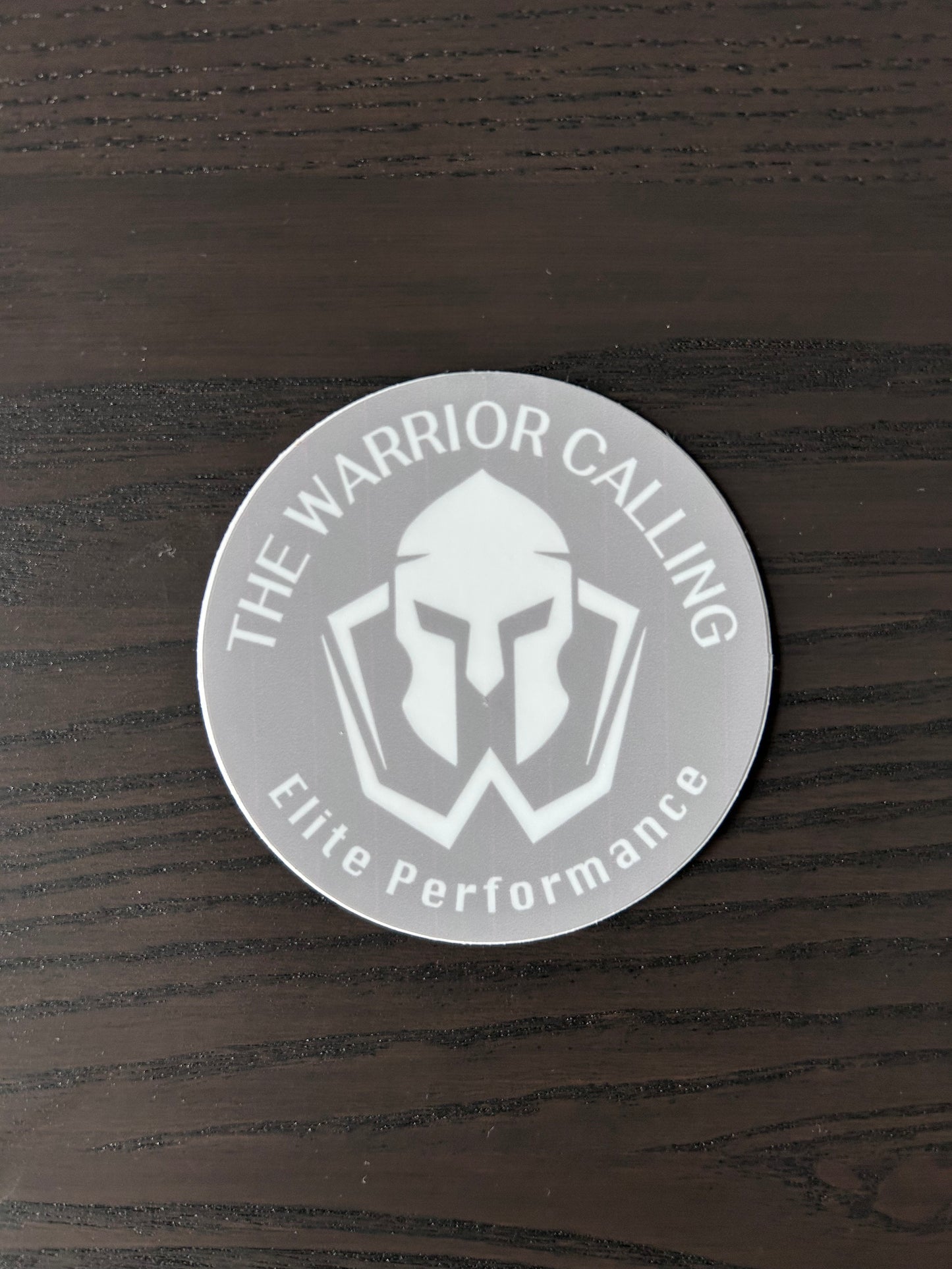 Grey and White TWC Sticker