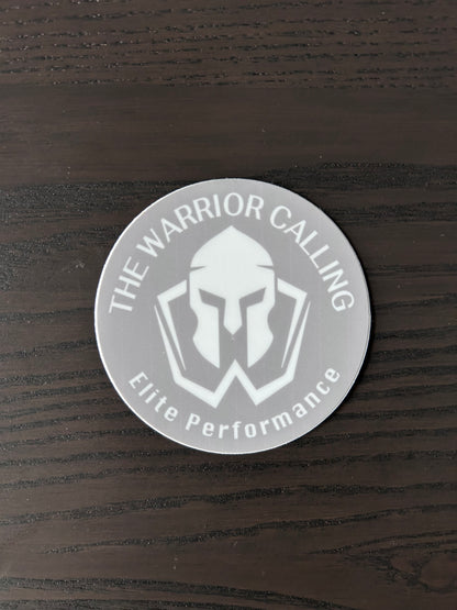 Grey and White TWC Sticker