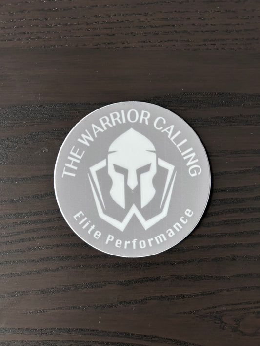 Grey and White TWC Sticker